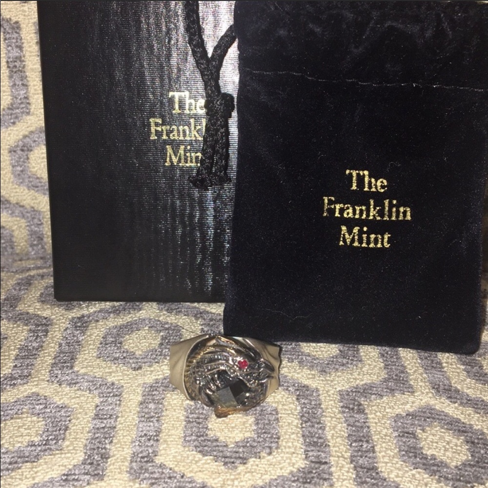 Dragon silver ring by Franklin Mint